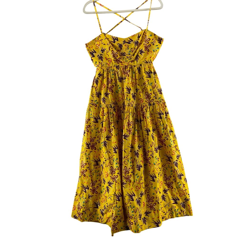 ALC Arit‎ Floral  Midi Dress Size 6 NWT-Fits like an 8 - Picture 3 of 8